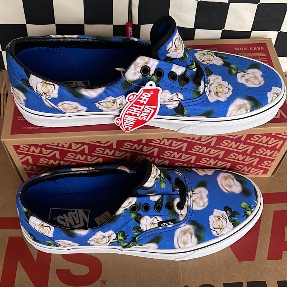 Vans Men’s Era Romantic Floral Lapis Blue sneakers - Picture 3 of 16